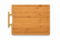 Bamboo Serving Board with Gold Handle