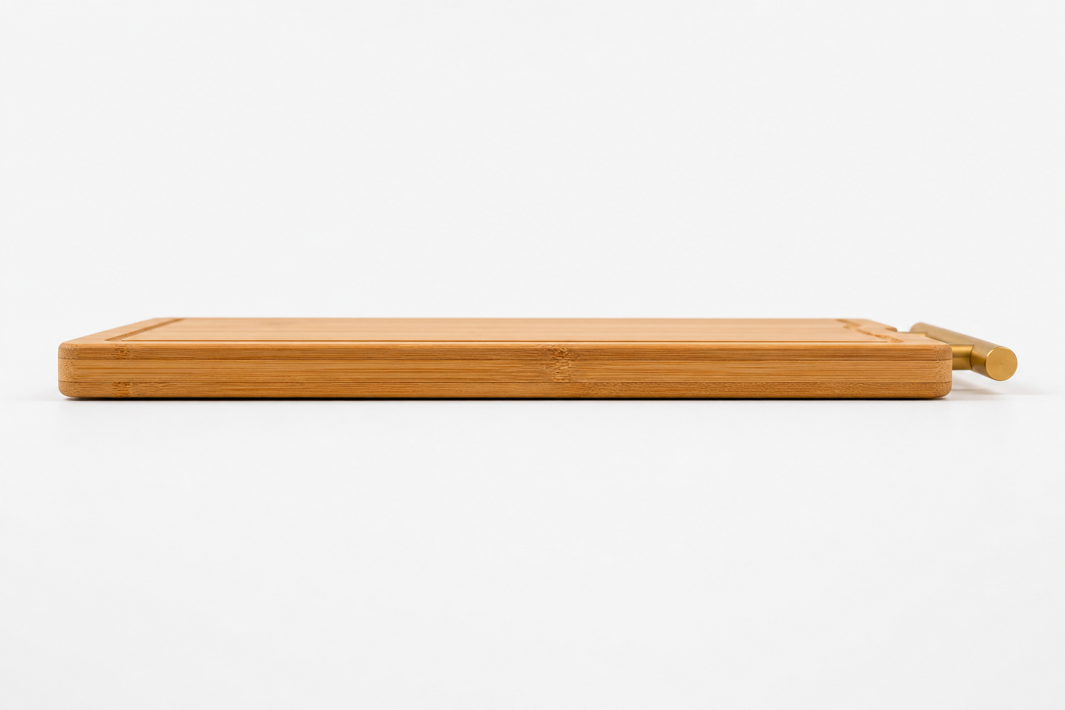 Bamboo Serving Board with Gold Handle