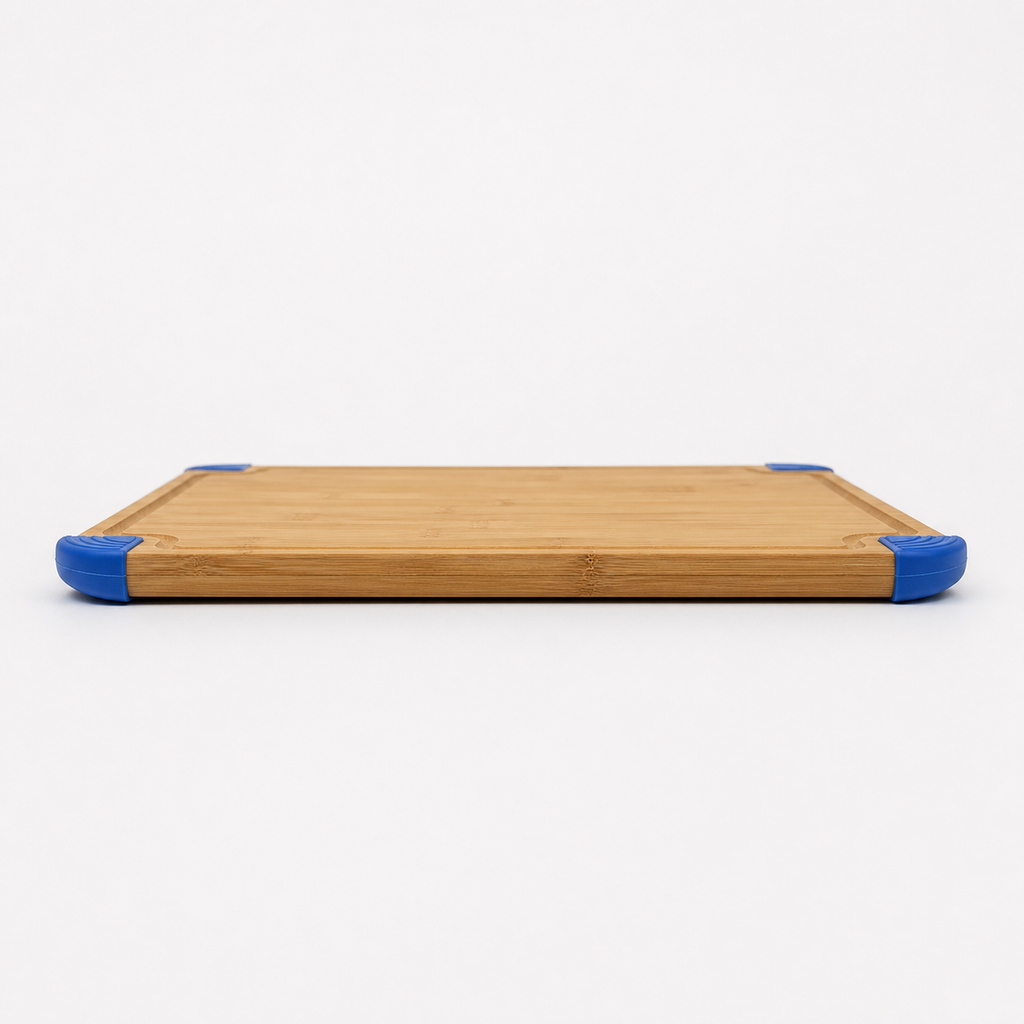 Bamboo Cutting Board with Non-Slip Silicone Corners