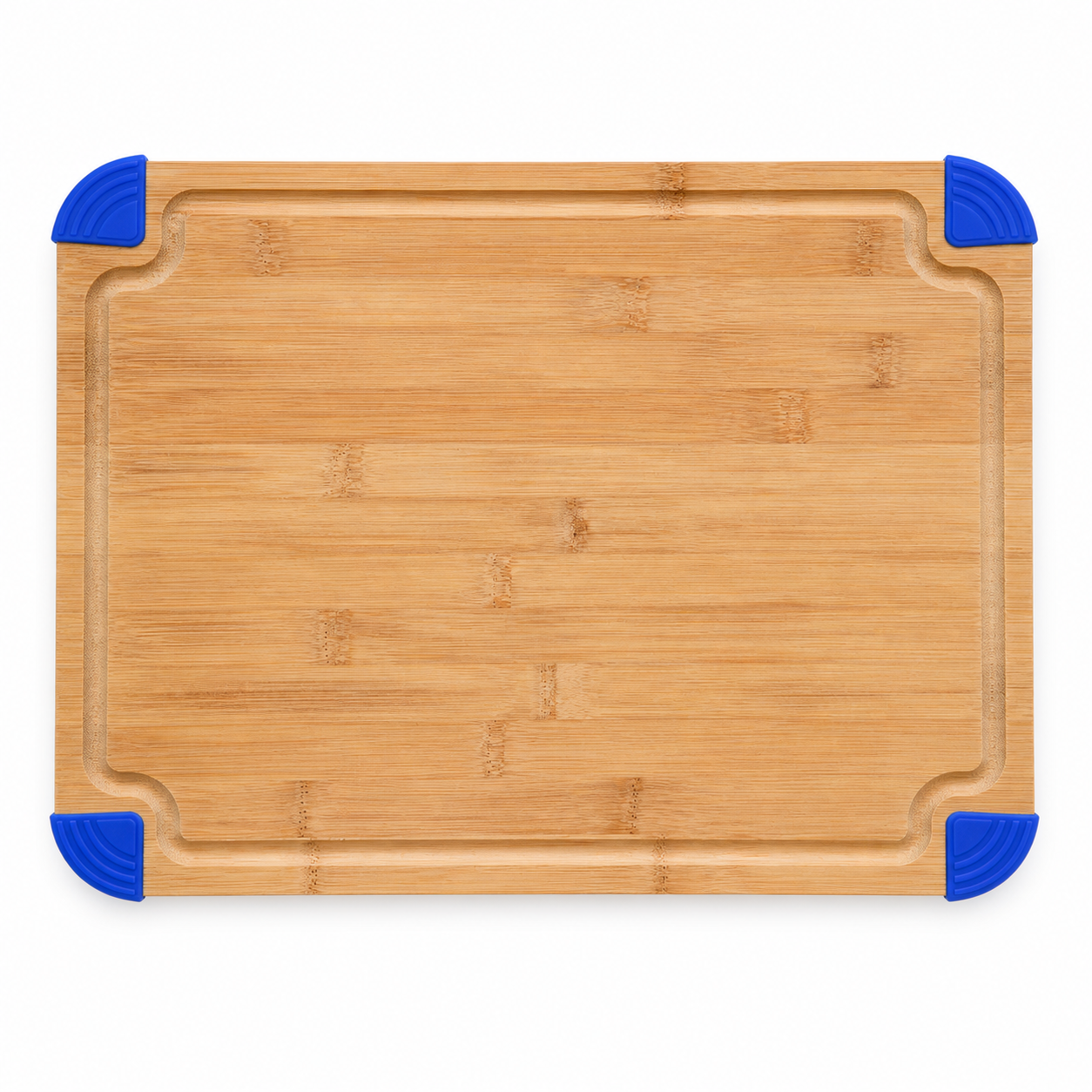 Bamboo Cutting Board with Non-Slip Silicone Corners