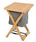 Foldable Camping Side Table with Storage Basket
