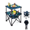 Convertible Folding Camping Stool and Storage Table